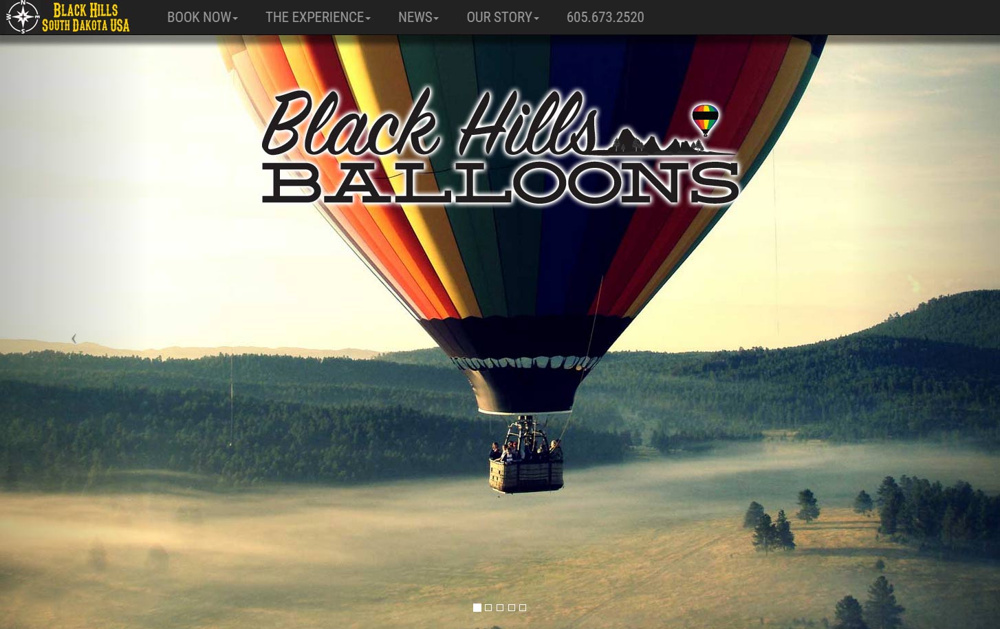 Black Hills Balloons Website Example