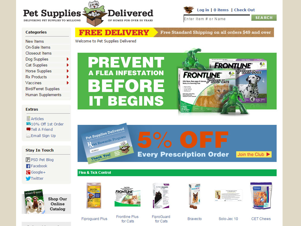 Omaha Vaccine Website Example, shoppiong cart system